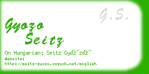gyozo seitz business card
